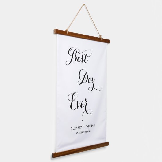 デリケート最高のな台本の日結婚の贈り物 吊り下げ型タペストリー (傾斜あり)