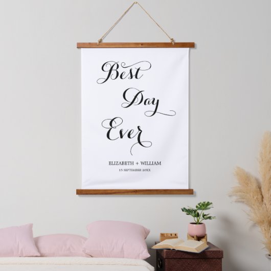 デリケート最高のな台本の日結婚の贈り物 吊り下げ型タペストリー (寝室)