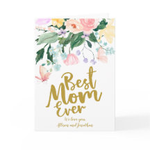 デリケート最高のフローラマムエバーホリデーカード