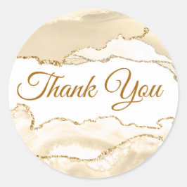 デリケート桃あがてありがとうステッカー ラウンドシール