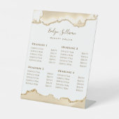 デリケート桃の瑪瑙美しいサロン価格表 台座サイン (正面)