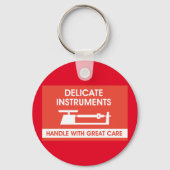 デリケート楽器標識 キーホルダー (正面)