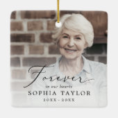デリケート永遠に私たちのハートおばあちゃんの記念碑 セラミックオーナメント (裏面)