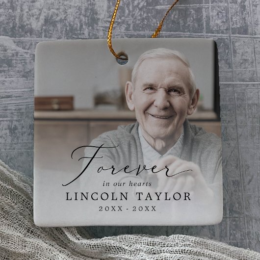 デリケート永遠に私たちのハートグランドパメモリアル セラミックオーナメント