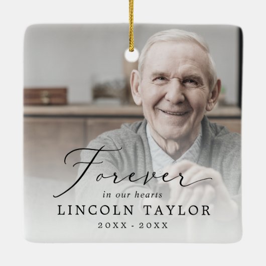 デリケート永遠に私たちのハートグランドパメモリアル セラミックオーナメント (裏面)