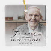 デリケート永遠に私たちのハートグランドパメモリアル セラミックオーナメント (正面)