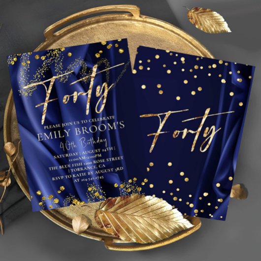 デリケート海軍40th4誕生日 招待状