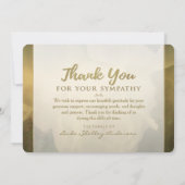 デリケート白ゴールデンバラサンキューシンパカード サンキューカード (裏面)