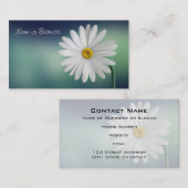 デリケート白デイジー 名刺 (正面/裏面)