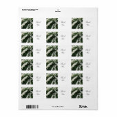 デリケート白フローラありがとう ラベル (フルシート)