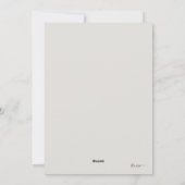 デリケート白フローラクリスマスリース シーズンカード (裏面)