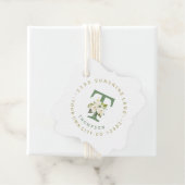 デリケート白フローラ円形住所 シール フェイバータグ (インサイチュ)