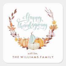 デリケート秋リースハッピーサンクスギビング