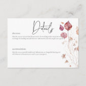 デリケート素朴ブルガンディさび紅葉詳細 エンクロージャーカード (正面)