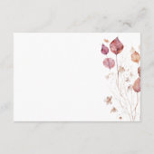 デリケート素朴ブルガンディさび紅葉詳細 エンクロージャーカード (裏面)