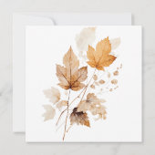 デリケート素朴ブルゴーニュ&ラスト紅葉スクエア 招待状 (裏面)