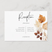 デリケート素朴ブルゴーニュ&ラスト紅葉 エンクロージャーカード (正面)