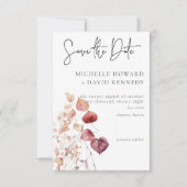 デリケート素朴ブルゴーニュ&ラスト紅葉 セーブザデート (正面)