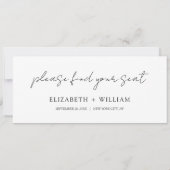 デリケート結婚な台座席見出しカード 招待状 (裏面)