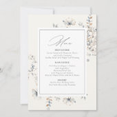 デリケート結婚ワイルドフラワーアイボリーホワイトID1102 (正面)