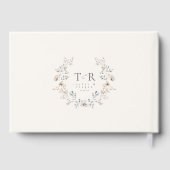 デリケート結婚ワイルドフラワーアイボリーホワイトID1102 ゲストブック (裏面)