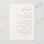 デリケート結婚ワイルドフラワー詳細ID1102 エンクロージャーカード (正面)