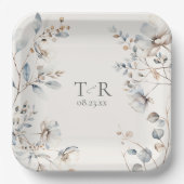 デリケート縁どなWildflowerのID1102 ペーパープレート (正面)