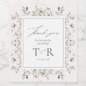 デリケート縁どなWildflowerのID1102 ワインラベル (シングルラベル)