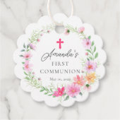 デリケート花びら第一聖餐式 フェイバータグ (正面)