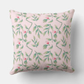 デリケート花模様ノセガイピンク クッション (裏面)