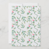 デリケート花模様リハーサルディナー 招待状 (裏面)