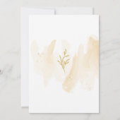 デリケート葉なリニアシャワー招待 招待状 (裏面)