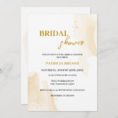 デリケート葉なリニアシャワー招待 招待状 (正面/裏面)