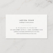 デリケート葉な名刺 |赤面 名刺 (裏面)