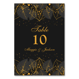 デリケート葉金ゴールドテーブル番号 テーブルナンバー