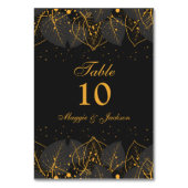 デリケート葉金ゴールドテーブル番号 テーブルナンバー (裏面)