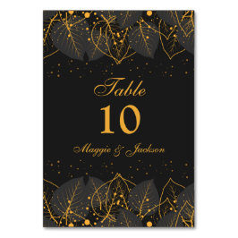 デリケート葉金ゴールドテーブル番号 テーブルナンバー