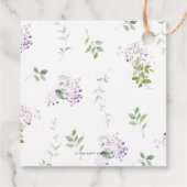 デリケート薄紫パープルフローラ結婚ズ・サンキュー フェイバータグ (裏面)