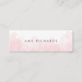 デリケート赤面ピンクウォーターエレガントカラーパステル スキニー名刺