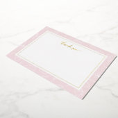 デリケート赤面フローラありがとうフォイルノートカード 箔シーズンカード (回転した状態)