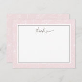 デリケート赤面フローラありがとう ノートカード (正面/裏面)