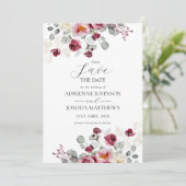 デリケート赤面&ブルゴーニュ結婚フローラ セーブザデート (スタンド正面)