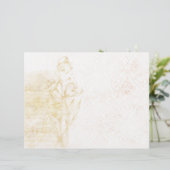 デリケート金ゴールドフローラ&ダマスクブックエフェメラ (スタンド正面)