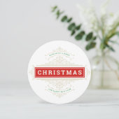 デリケート金ゴールド華美フレームホリディグリーティング シーズンカード (スタンド正面)