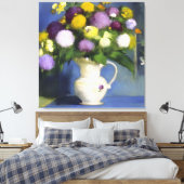 デリケート開花ウォールデコル キャンバスプリント (インサイチュ (寝室))