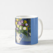 デリケート開花ウォールデコル コーヒーマグカップ (正面右)