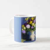 デリケート開花ウォールデコル コーヒーマグカップ (正面左)