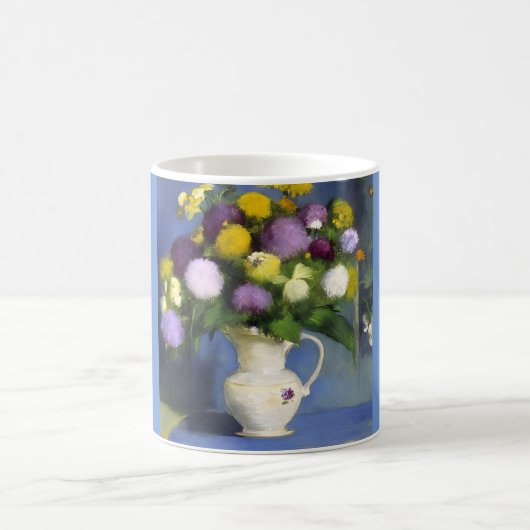 デリケート開花ウォールデコル コーヒーマグカップ (中央)