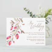 デリケート開花タイポグラフィラス結婚トの 招待状 (スタンド正面)