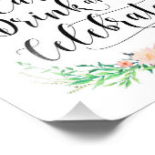 デリケート食べなブーケの飲み祝物とプリント フォトプリント            (角)